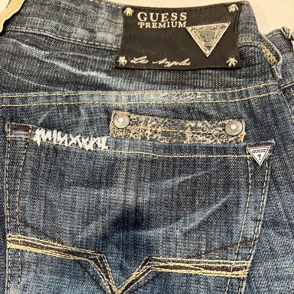 Vintage Guess Premium Los Angeles Lincoln Slim Straight 32 - Picture 1 of 6